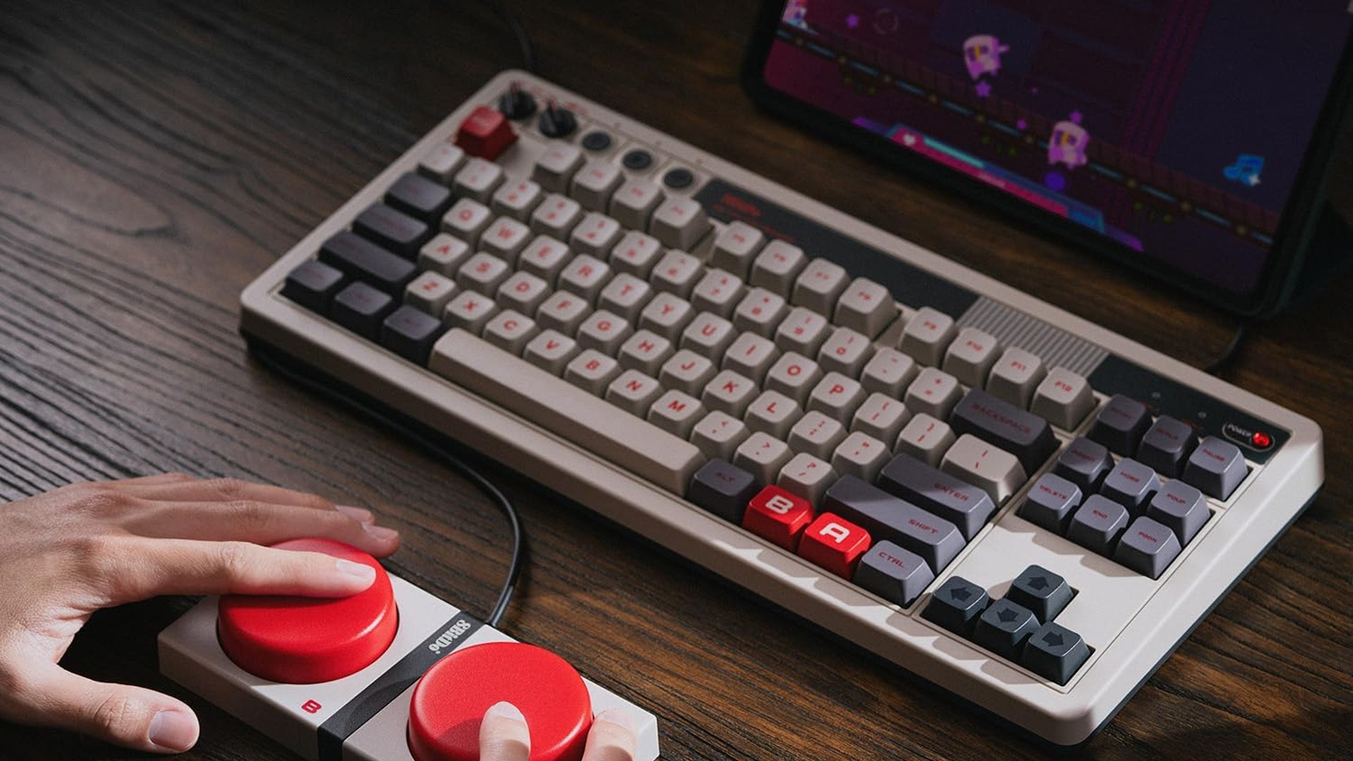 Grab a Nintendo-inspired retro gaming keyboard in limited time deal