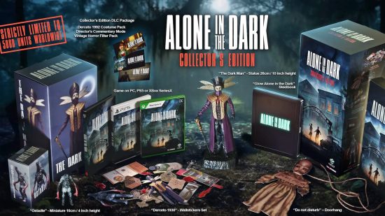 Alone in the Dark release date: The limited-time collector's edition, including the statue, miniature, and various other physical merchandise it offers.