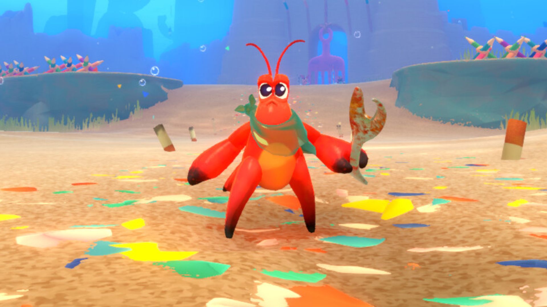 You can play as a garbage-loving crab in this new soulslike indie game