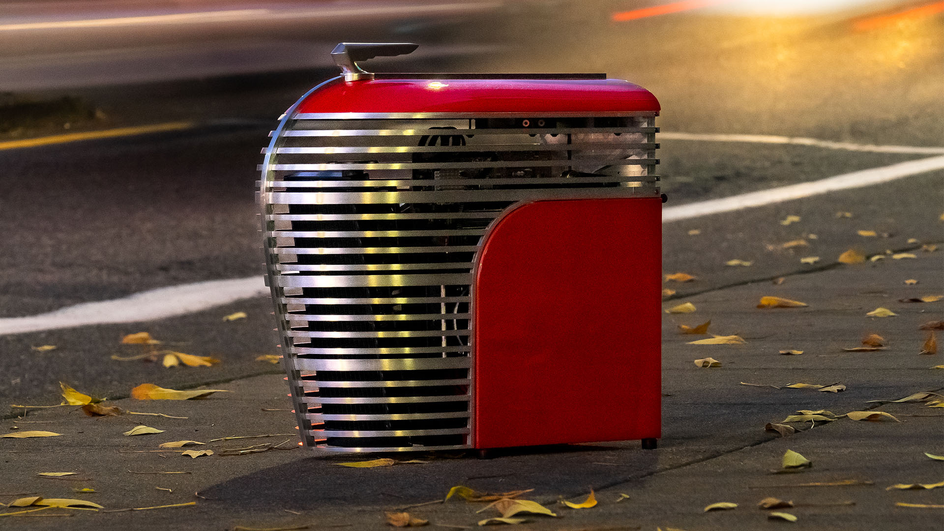 This art deco PC looks like the front of a classic car