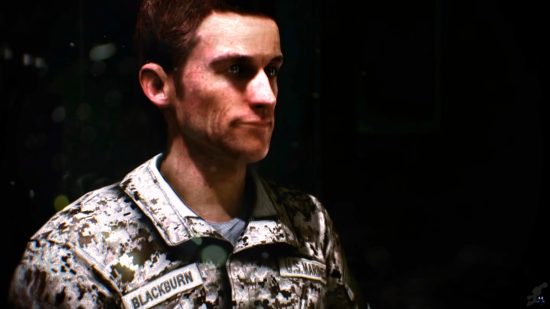 Battlefield 3 on deep discount: A soldier in formal dress from Battlefield 3.