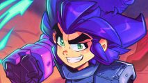 Mega Man has a new spiritual sequel, available to play right now: A blue haired cartoon character smiles mischievously into the camera