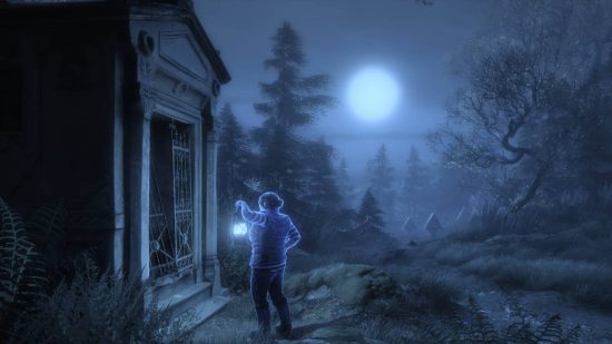Best detective games: the ghostly apparition of a person in The Vanishing of Ethan Carter.