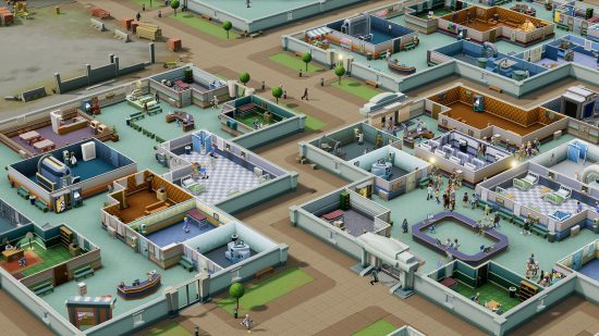 Best simulation games: a top down view of two point hospital