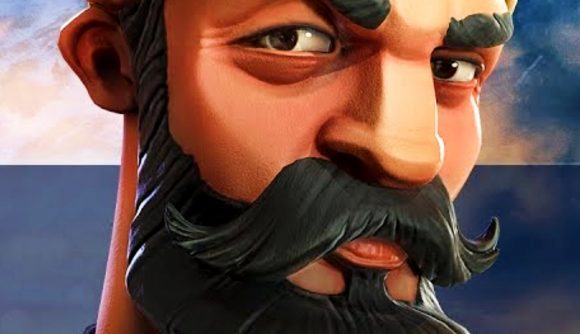 Civilization 6 Platinum Edition is a free Steam game for the weekend - A man with a thick, black beard and moustache looks at you quizzicaly.