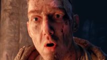 Diablo 4 new mount costs more than actual game: A shocked man with a dirty face from Diablo 4.