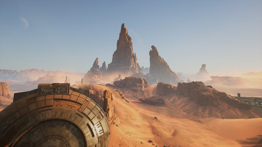 Dune Awakening: a barren, arid desert.