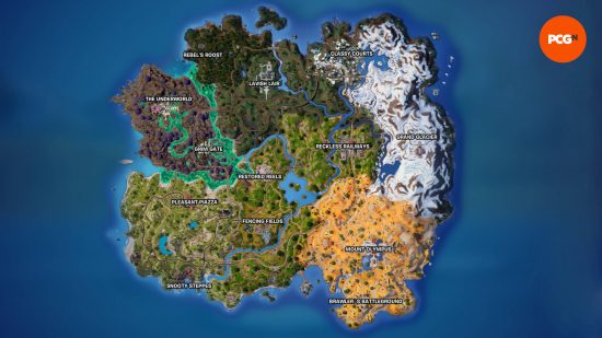 Fortnite map: the new map for Fortnite Chapter 5 Season 2.