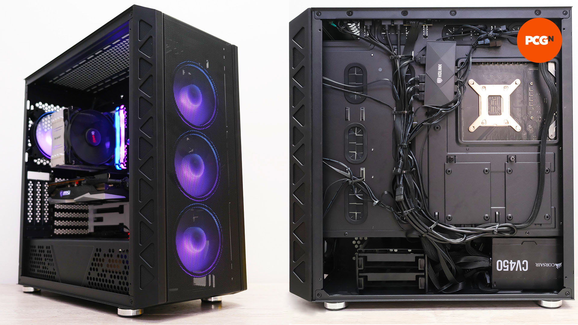 How to build a gaming PC: Finished system - front and back
