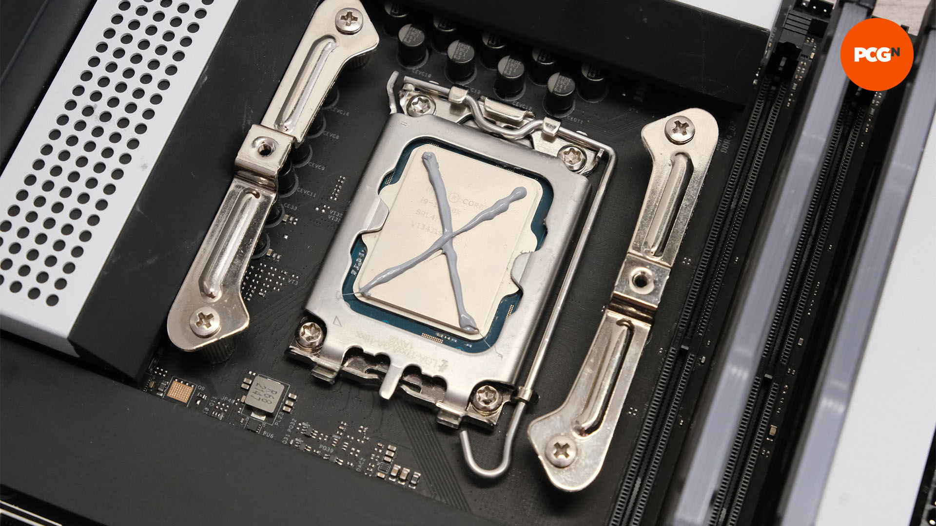 How to build a gaming PC: Intel CPU cooler mount