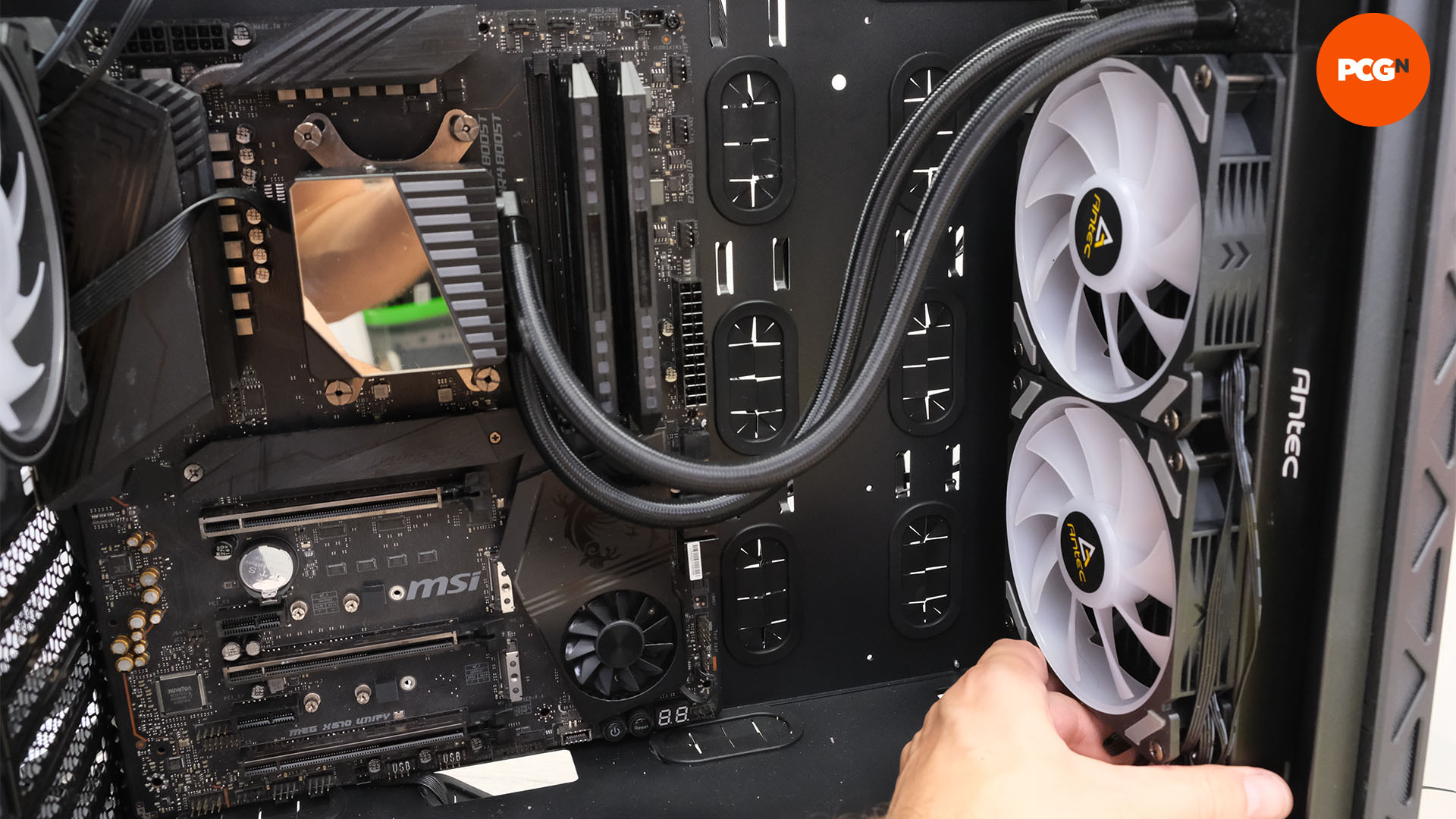 How to build a gaming PC: You can mount an AIO cooler in the front of your case