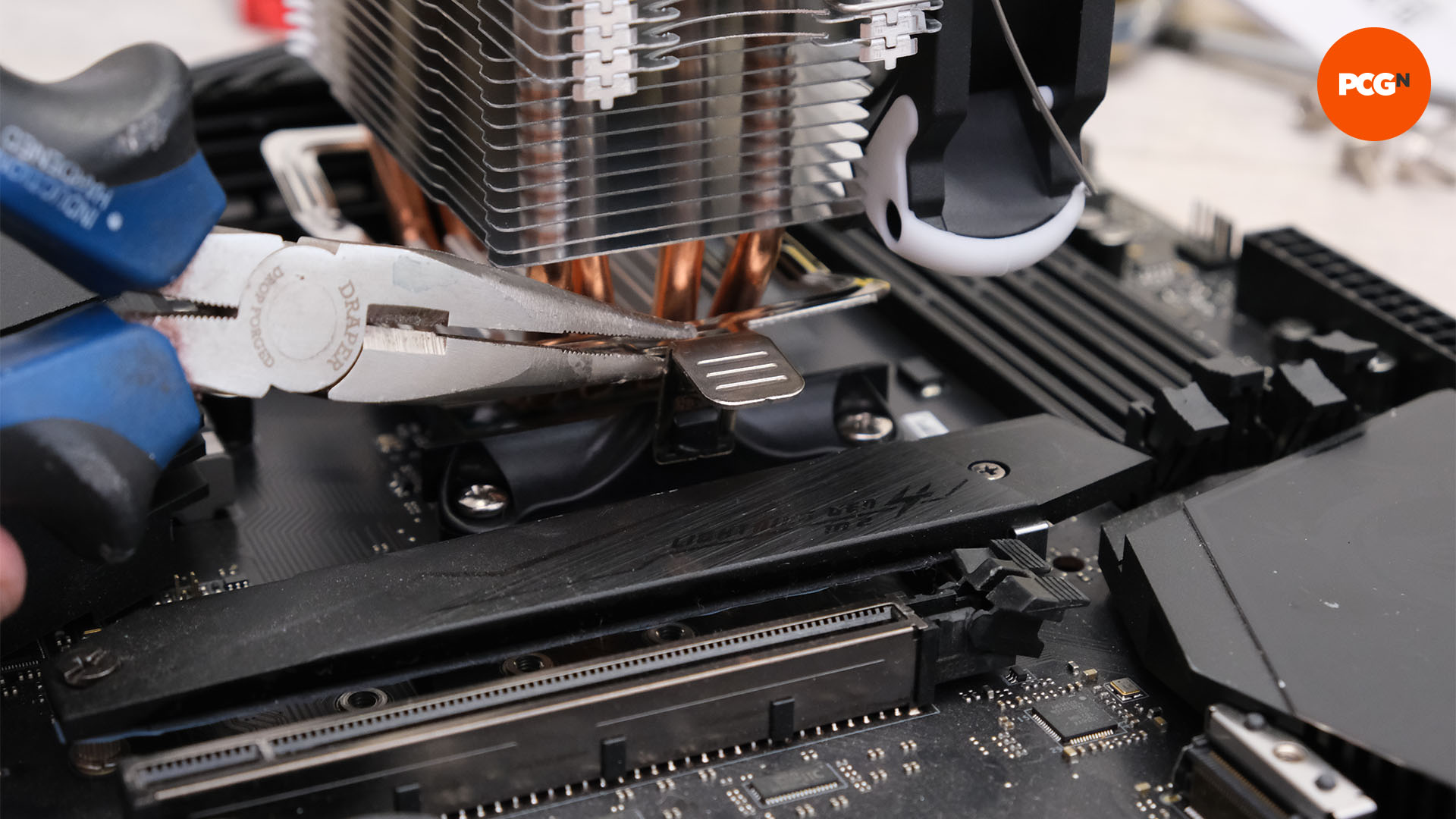How to build a gaming PC: Remove AMD cooler