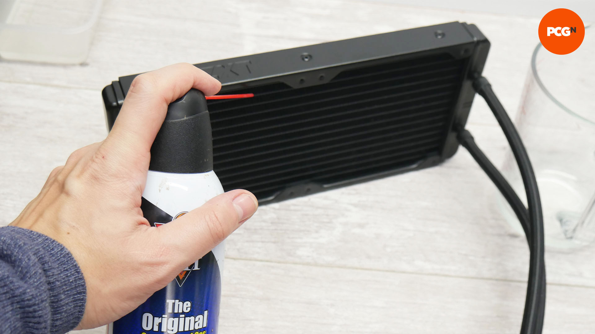 How to change AIO coolant: Dust radiator