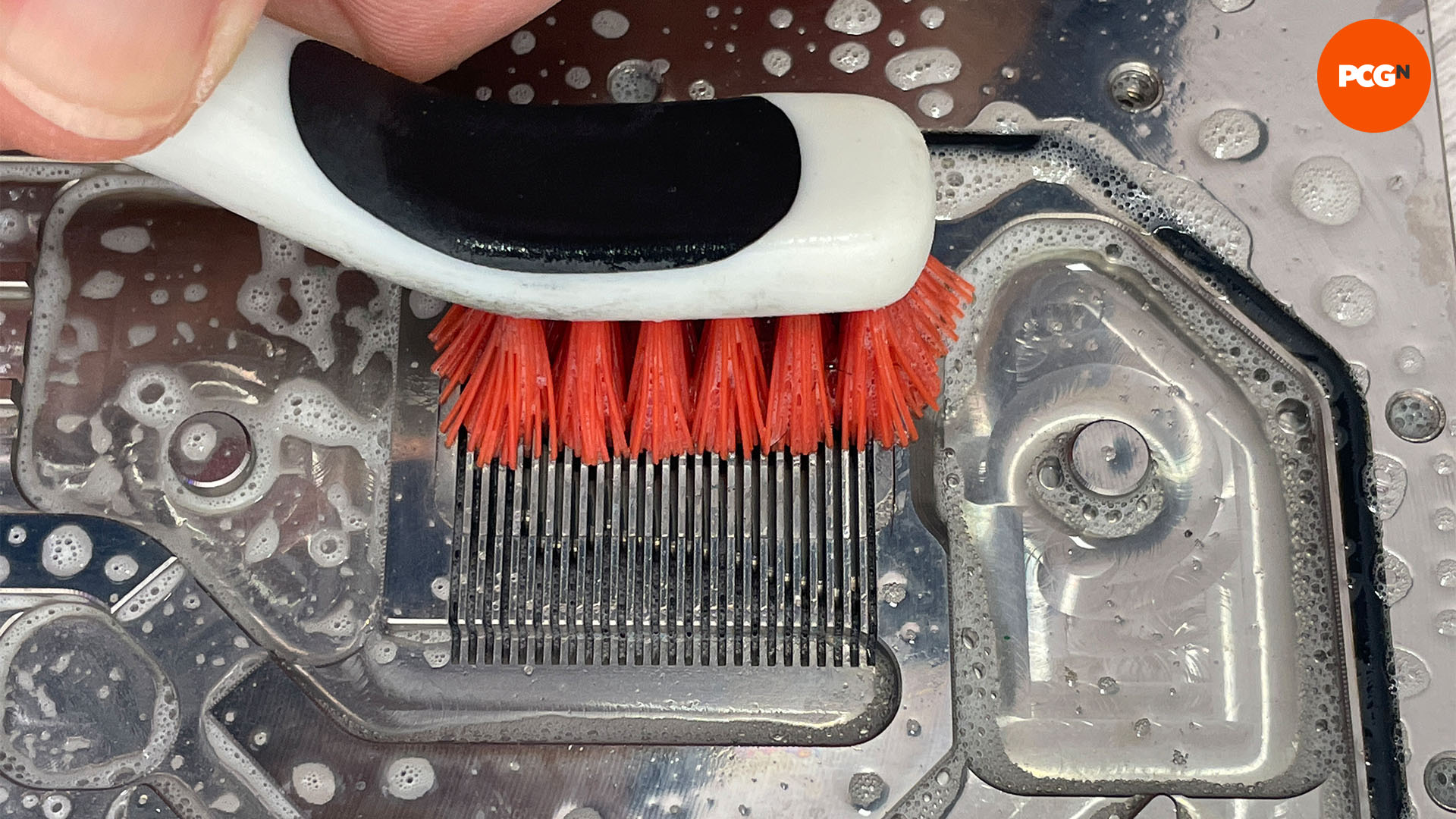 How to clean a waterblock: Clean block coolant channels