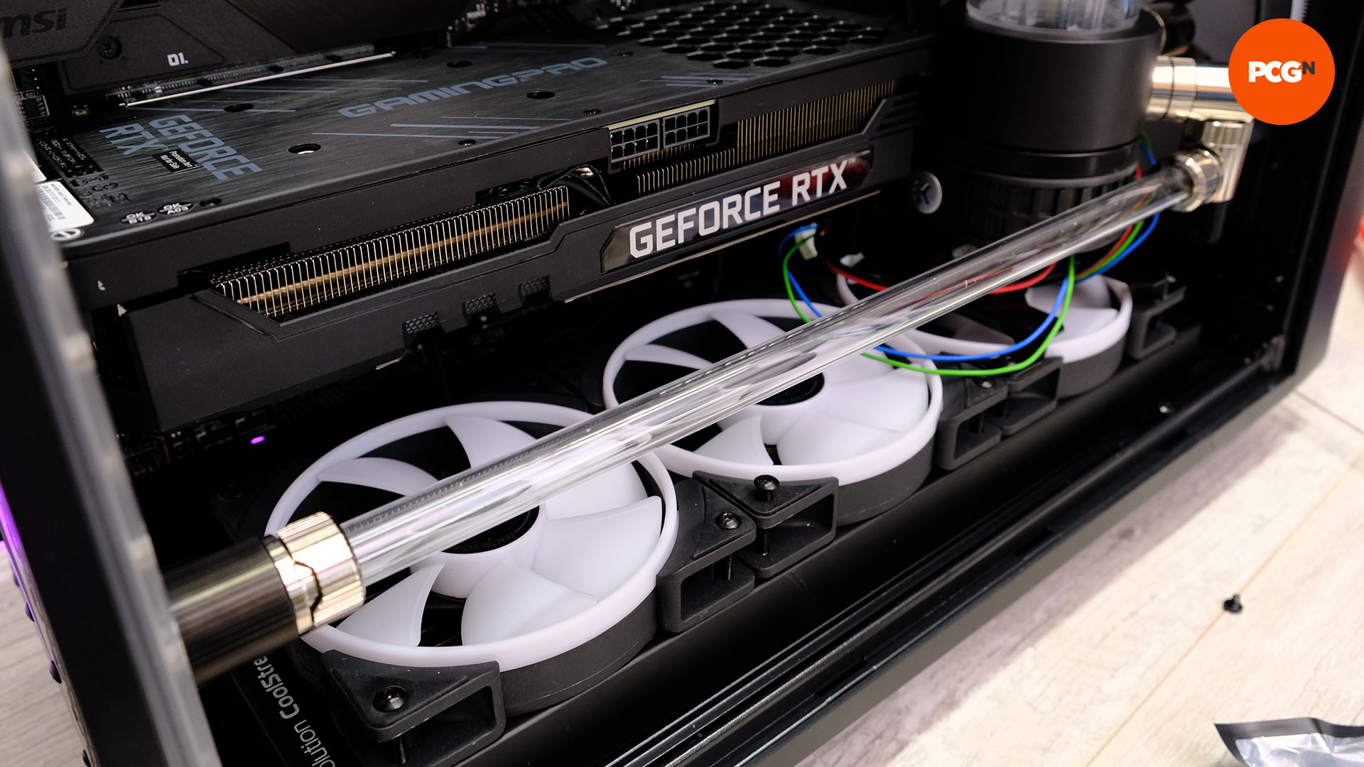 How to cut and bend hard water cooling tubing: Install tube
