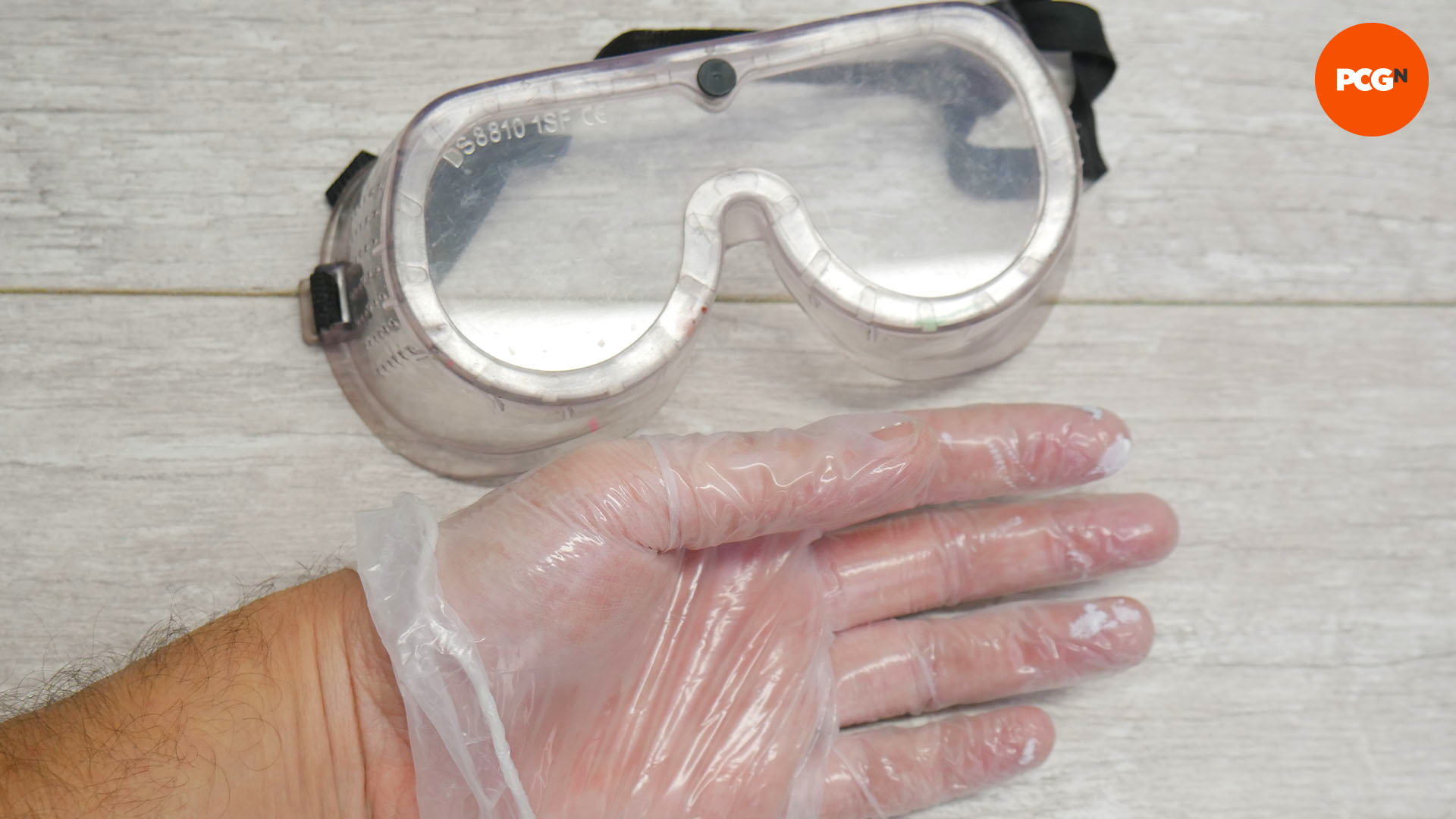 How to paint AIO cooler: Wear protective gloves and goggles