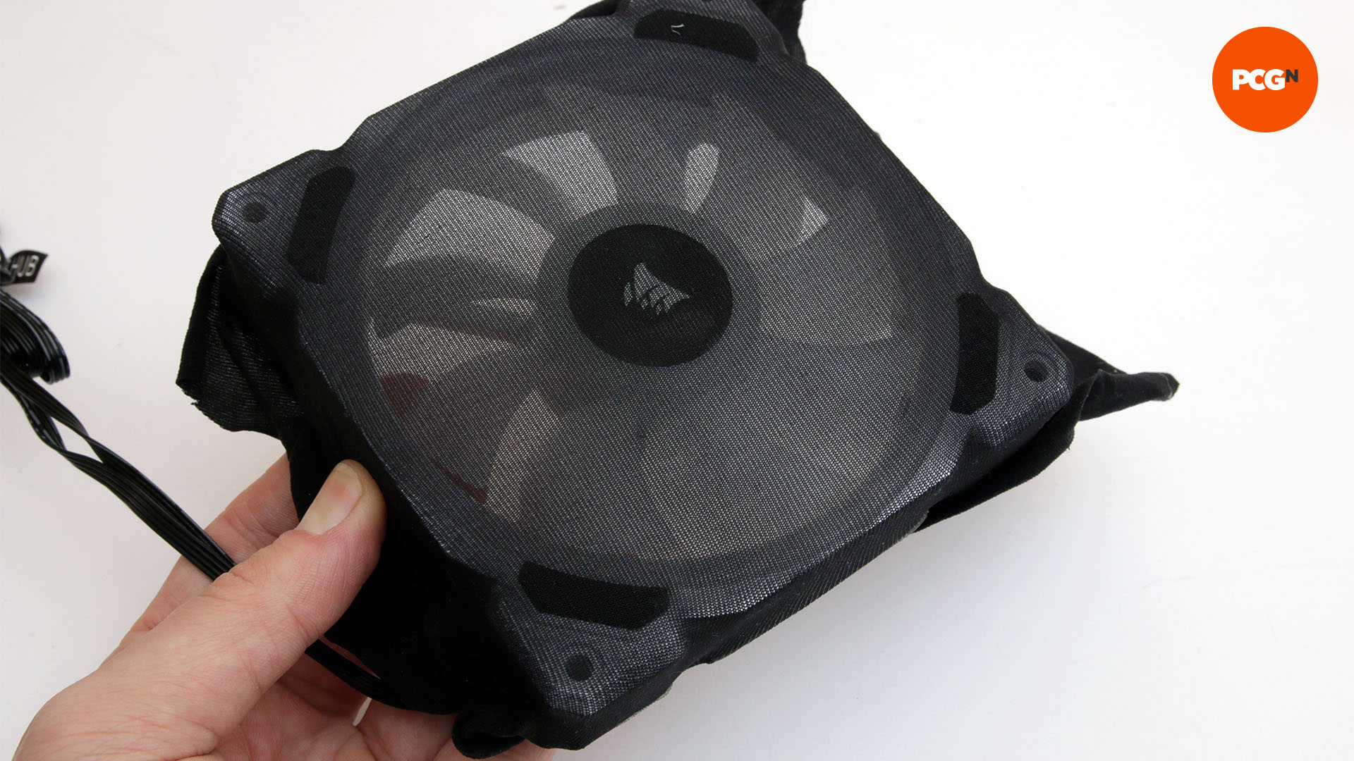 How to stop dust getting into your PC: Stretch pantyhose over fan frame