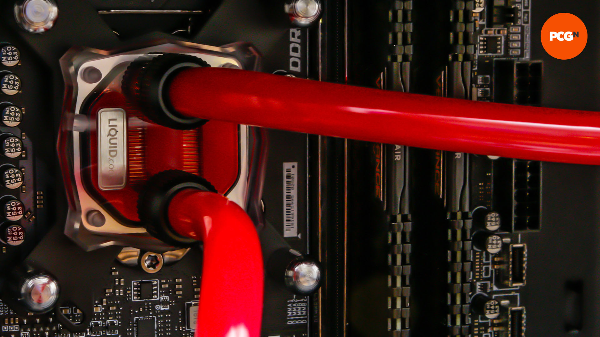 How to water cool your PC: CPU waterblock with red coolant