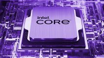 An Intel LGA 1700 processor, shaded purple