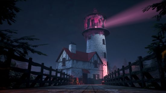 The Lighthouse location from Killer Klowns from Outer Space, the game.