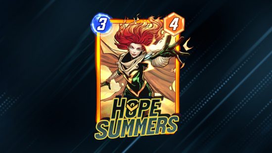 Hope Summers, one of the new cards that makes up the best Marvel Snap decks in the X-Men season in March 2024.