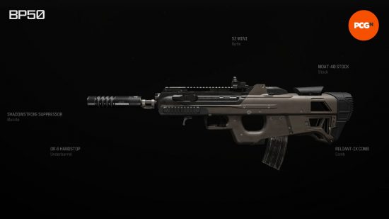 A preview of the BP50, one of the guns in the best MW3 loadouts in the current meta.