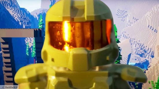 Lego Halo game: Master Chief from Halo, in Lego form