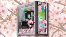 Origin cherry blossom gaming PC