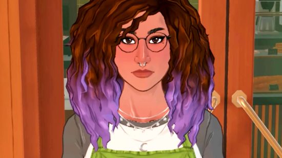 Paralives sets 2025 launch window, will "never have paid DLC" - A woman wearing glasses with purple-tipped, shoulder-length brown hair.