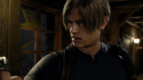 Resident Evil 4 price drop: A man in a dark room from the remake of Capcom horror game Resident Evil 4.
