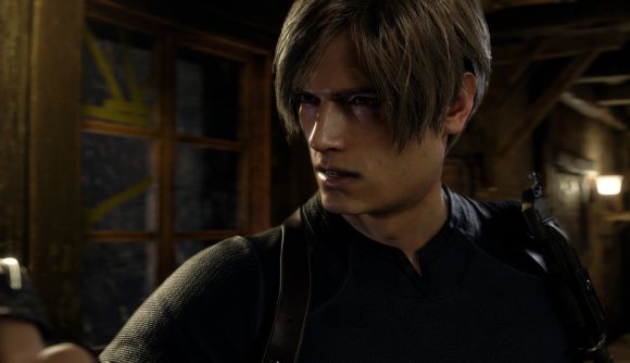 Resident Evil 4 price drop: A man in a dark room from the remake of Capcom horror game Resident Evil 4.