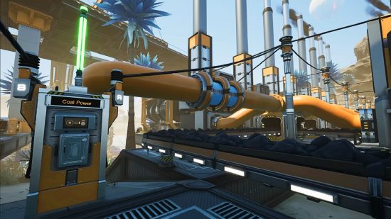 Satisfactory update 8 - The priority power switch, which allows parts of your factory to be placed on distinct fuses.