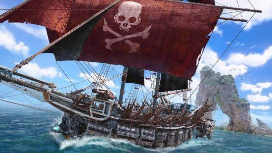 The Skull and Bones padewakang ship