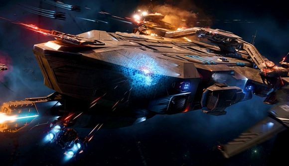 You can get the Star Citizen Idris-M for free, if you can steal it - A giant space frigate with a large railgun mounted under the nose.
