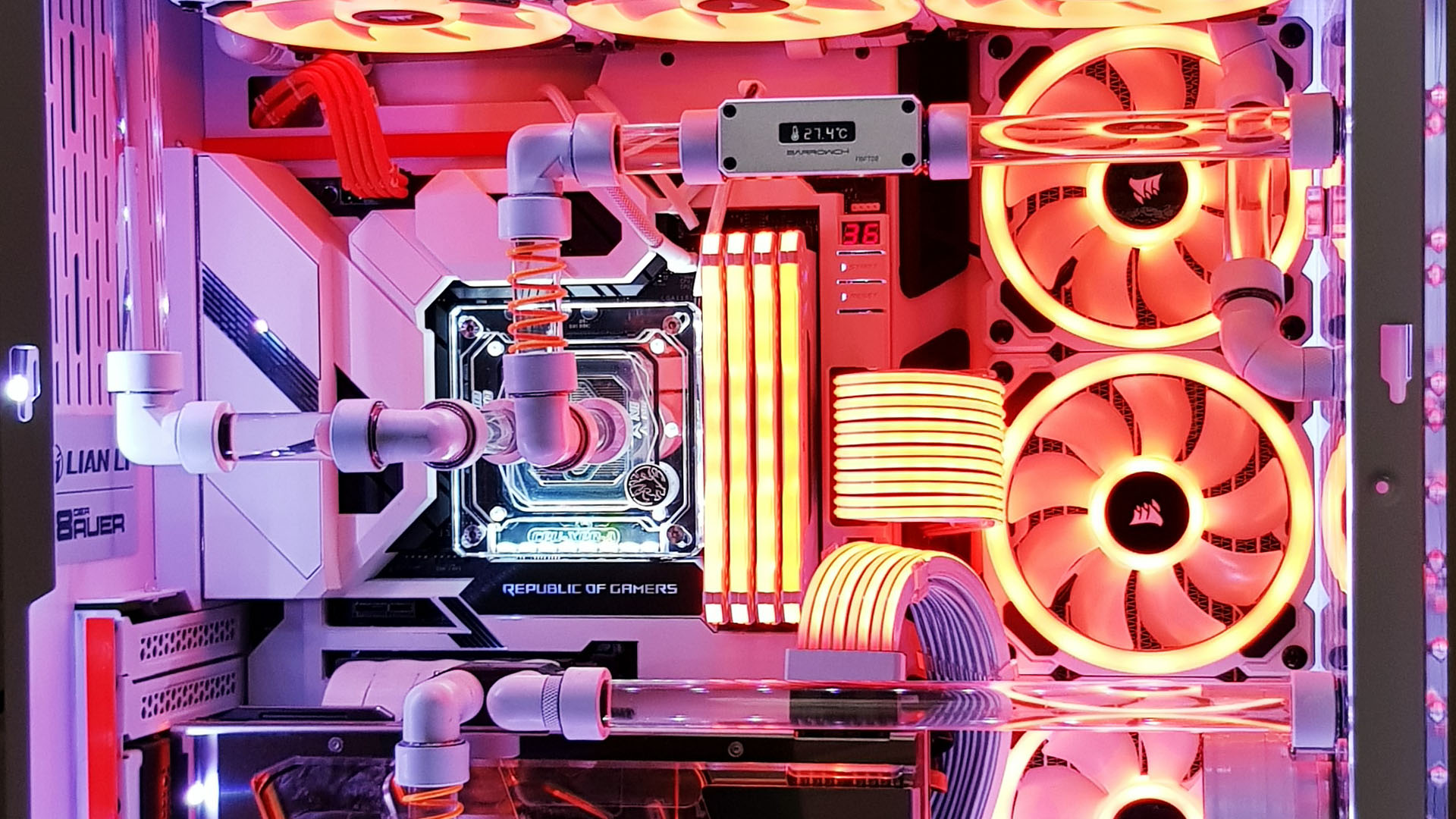 A Star Wars gaming PC which has custom water-cooling and hard tubing