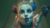 Suicide Squad Kill the Justice day one Steam players: Harley Quinn looking shocked League