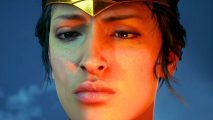 Suicide Squad players vs all Batman Arkham games: a close up of Wonder Woman