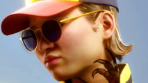 The Finals update 1.7.0 doubles progression experience as player count falls - A blonde-haired person with neck tattoos wearing a baseball cap and gold sunglasses.
