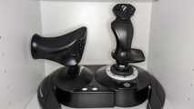 Thrustmaster Hotas review image showing the controller face on.