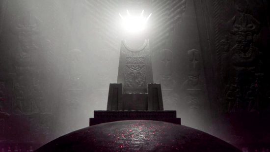 The throne of Hell, won in the game of Solium Infernum.