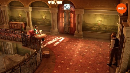Alone in the Dark review: the game's setting, Derceto Manor.