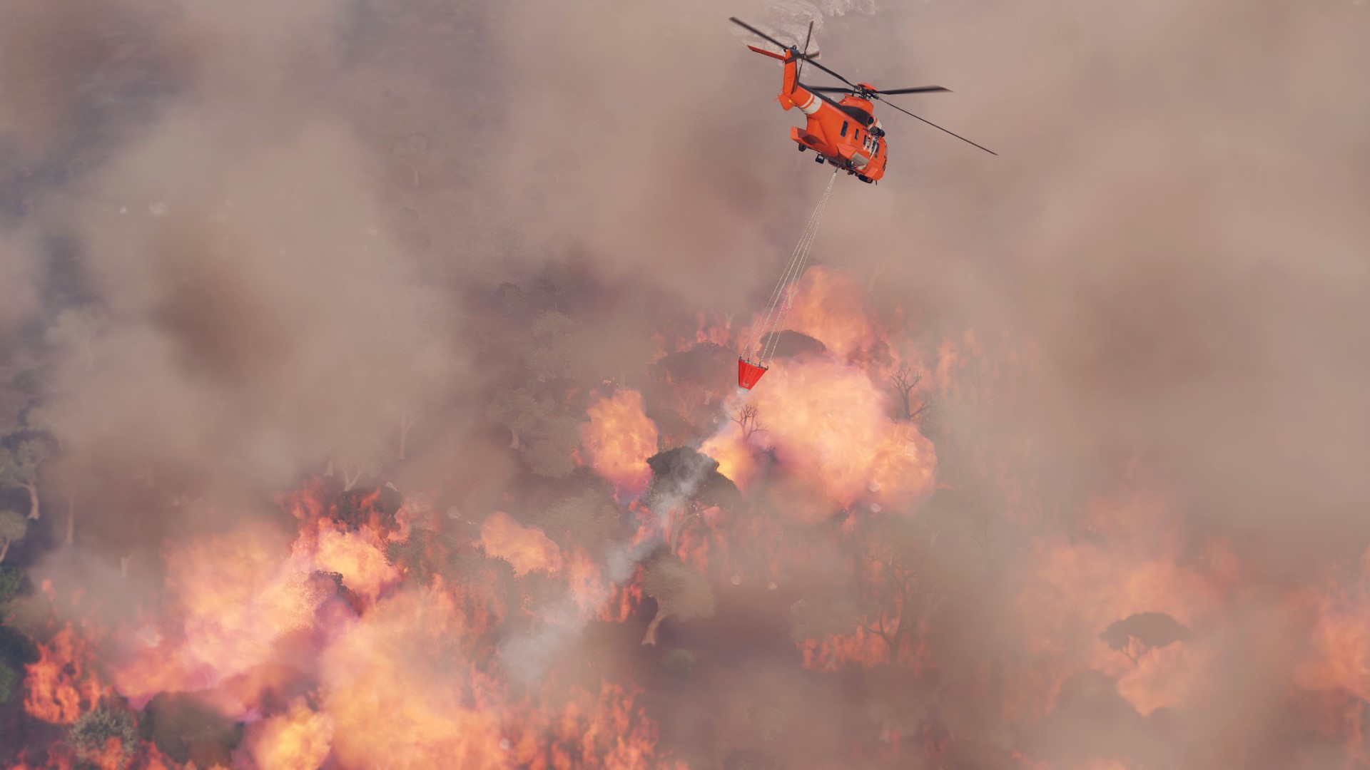 Arma 3 reaction forces helicopter wildfire