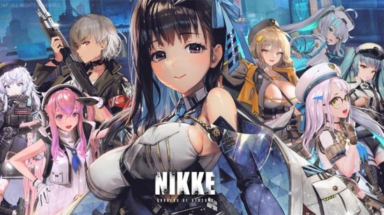 Best free PC games: Nikke Goddess of Victory. Image shows the game's cast and logo.