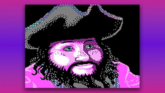 CGA graphics: Secret of Monkey Island pirate screenshot