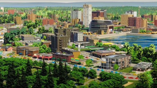 Cities Skylines 2 mod support: A pretty town from Colossal Order city building game Cities Skylines 2