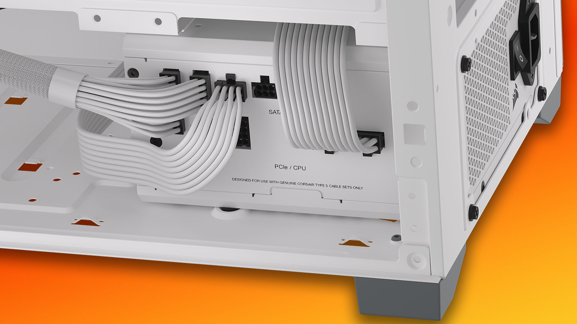 Hide the cables in your white PC build with Corsair's clever new PSUs