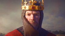 Crusader Kings 3 black plague: a king in a crown and chainmail armor