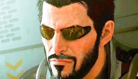 Legendary sci-fi FPS free to claim: A man in sunglasses, Adam Jensen from Deus Ex Mankind Divided.