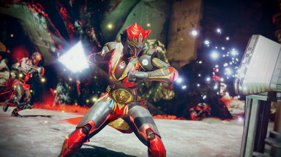 Guardians fighting it out to complete objectives and complete the quest to get the Destiny 2 Skimmer.