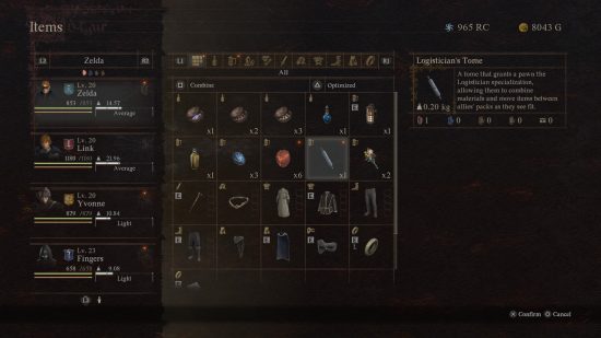 a pawn tome and its description in dragons dogma 2